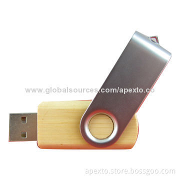 Swivel USB memory sticks with 8GB and 16GB Storage Capacity, Supports Password Protection